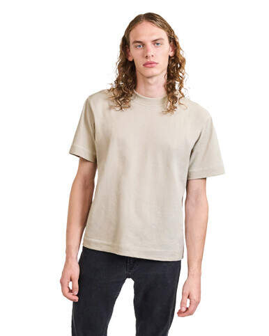 American Apparel 13ML0 Unisex Heavyweight Cotton Mid-Length Tee - Bone