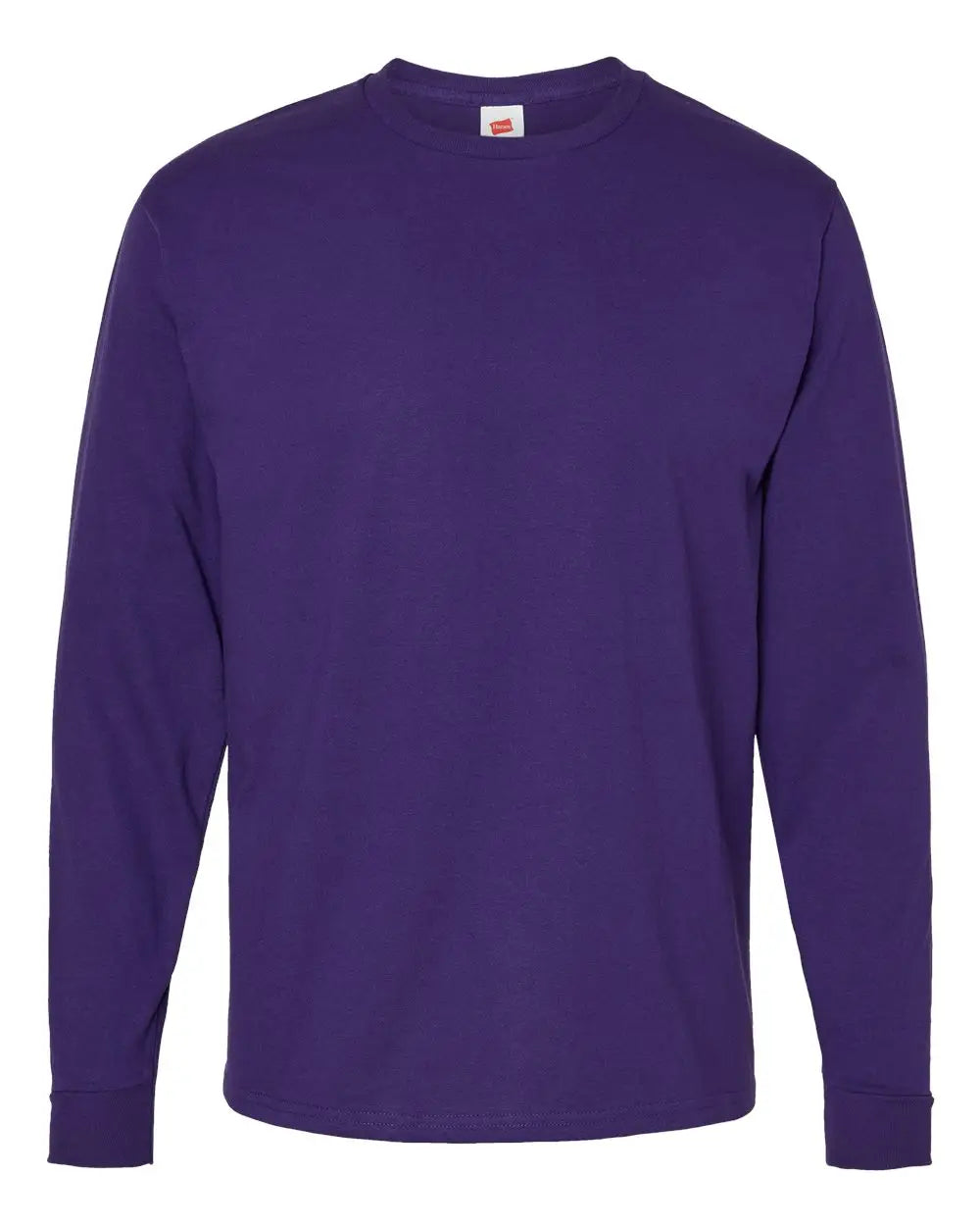 Hanes 5286 Essential-t Long Sleeve T-shirt - Athletic Purple - s