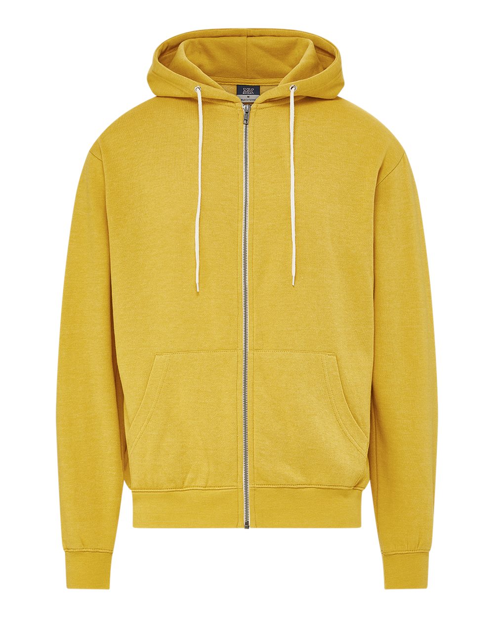 MV Sport 2349 Retro Heather Full-Zip Hooded Sweatshirt - Ginger - Front