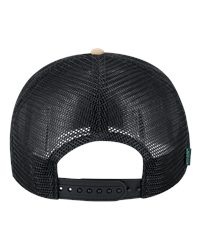 LEGACY H7FB Hopback Seven-Panel Trucker Cap - Khaki Ripstop/Black - back