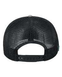 LEGACY H7FB Hopback Seven-Panel Trucker Cap - Light Grey/Black - back