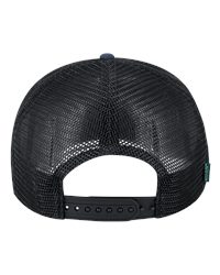LEGACY H7FB Hopback Seven-Panel Trucker Cap - Navy/Black - back