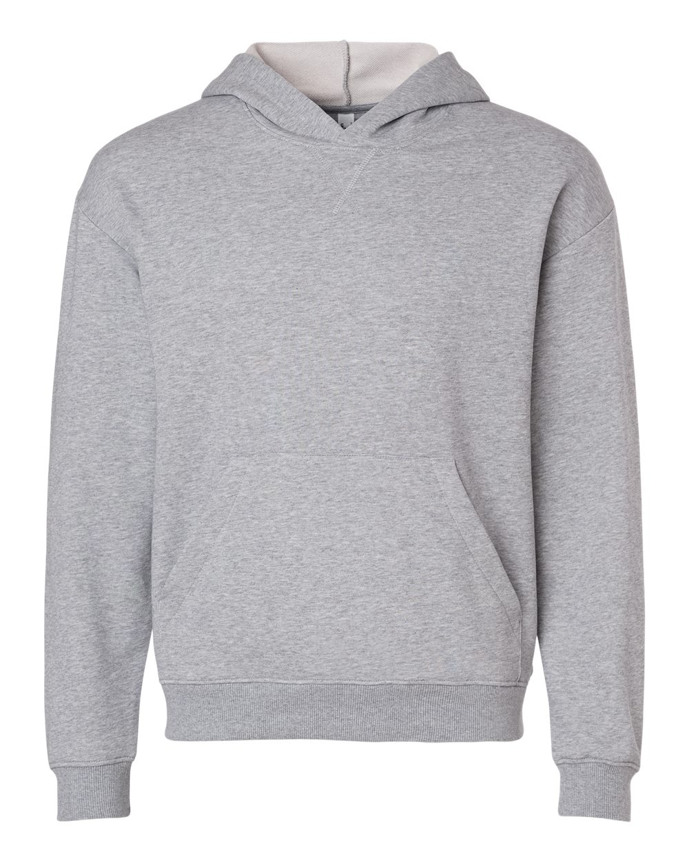 American Apparel FT498 Unisex French Terry Hoodie Sweatshirt - Heather Grey