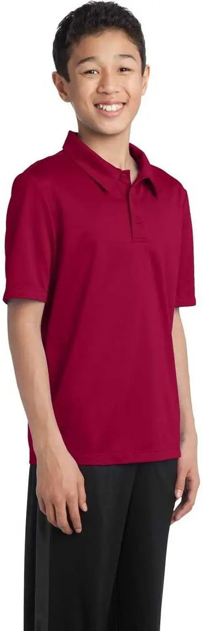 Port Authority Y540 Youth Silk Touch Performance Polo - Red