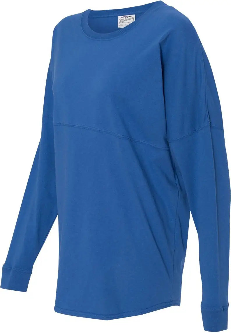 J. America 8229 Game Day Jersey Long Sleeve T-shirt - Royal - Xs