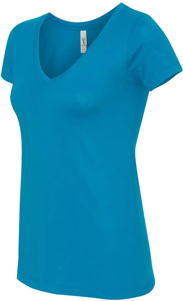 Next Level 1540 Women’s Ideal V-neck T-shirt - Turquoise - Ladies Xs