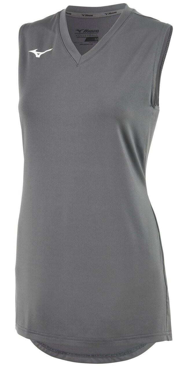 Mizuno Youth Girl's Sleeveless V-Neck Volleyball Jersey - Quiet Shade