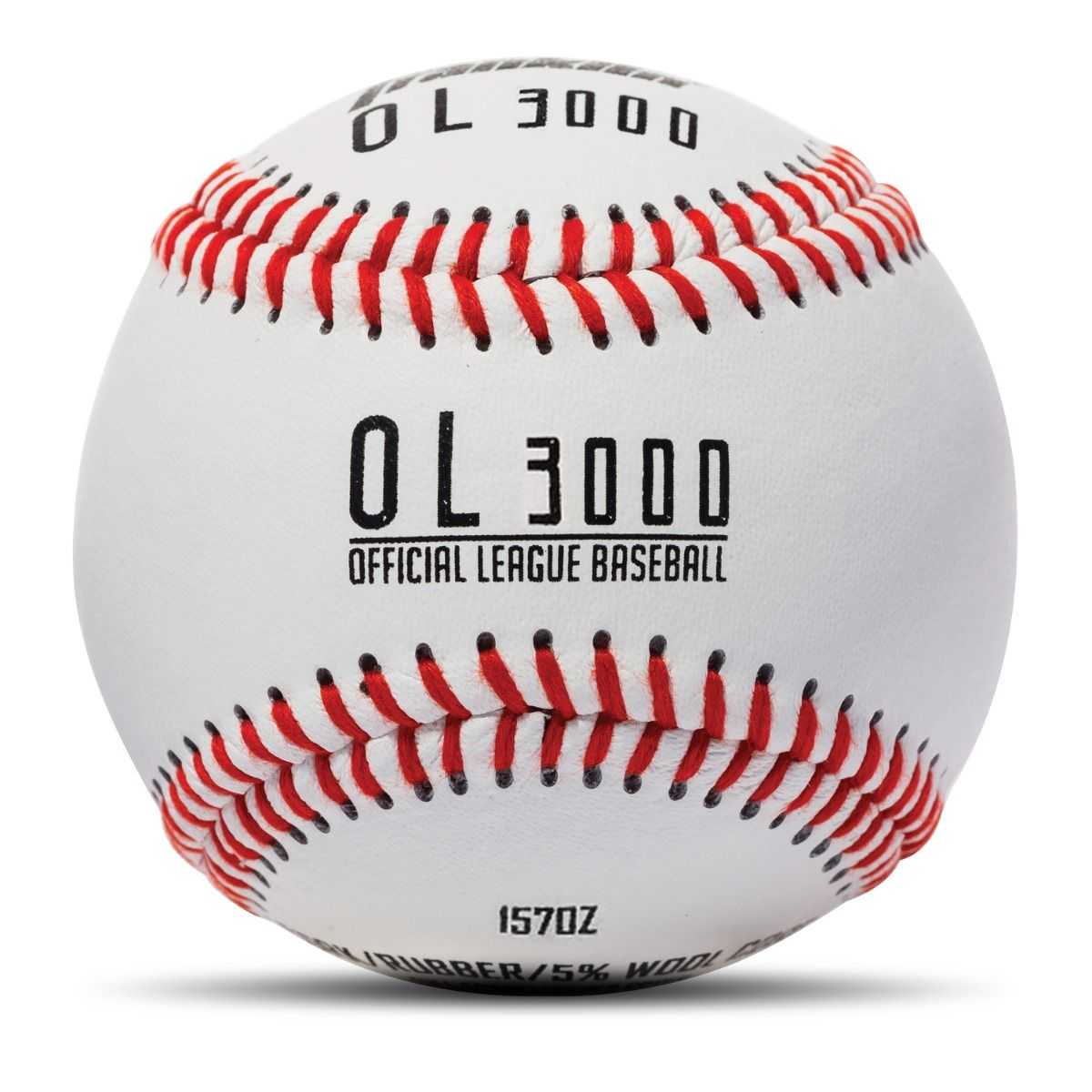 ﻿Franklin OL3000 Tournament Baseballs 1 ball - White - HIT a Double - 1