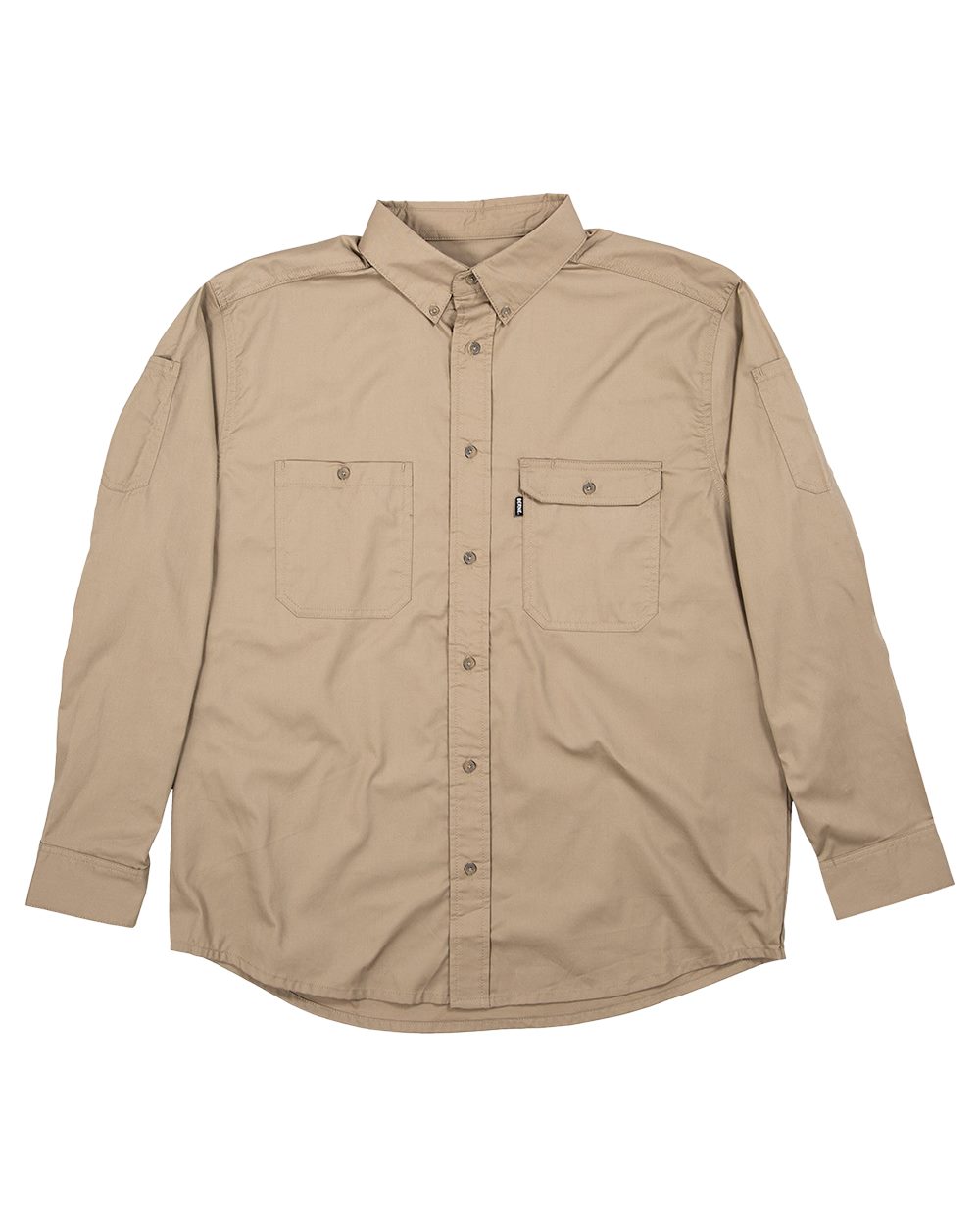 Berne Apparel SH21 Utility Lightweight Canvas Woven Dress Shirt - Desert
