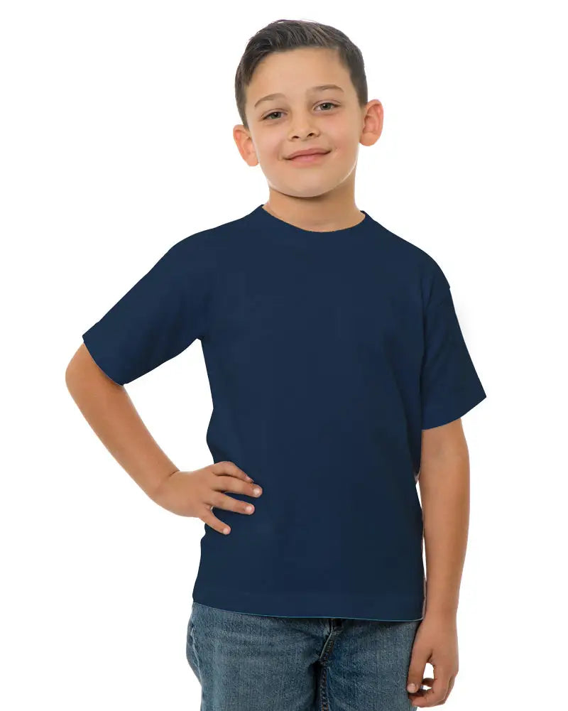 Bayside 4100b Usa-made Youth T-shirt - 4100 - Navy