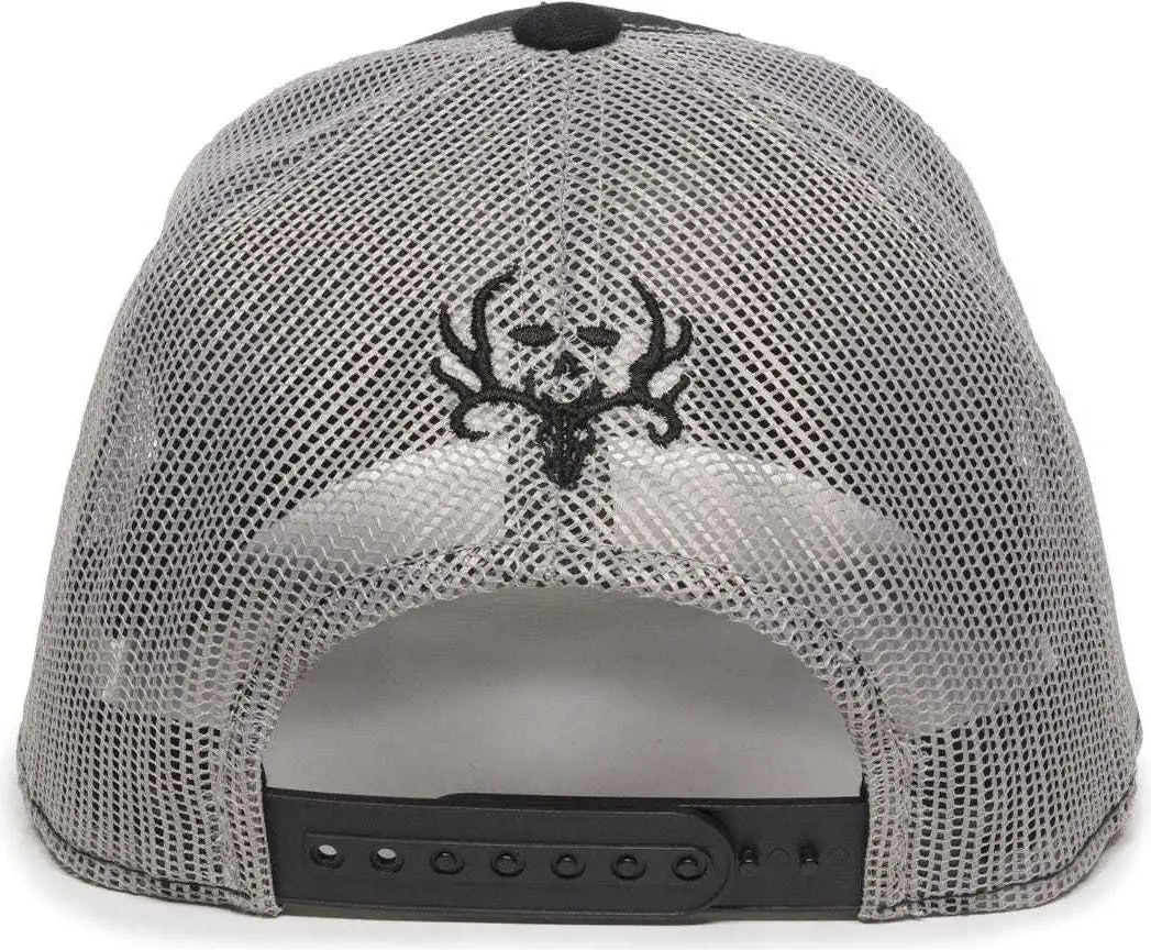 Oc Sports Bc02c Bone Collector Cap - Black Light Gray - 6 7/8’’ - 7 1/2’’