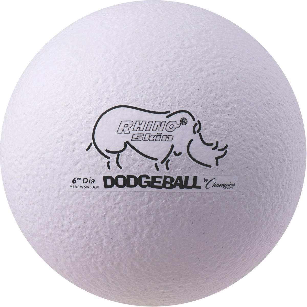 Champion Sports RXD6 6&quot; Rhino Skin Low Bounce Dodgeball - Ea
