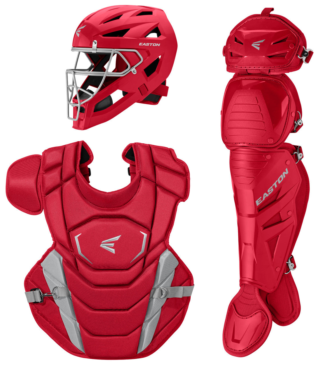 Easton Phenom Boxed Youth Catcher's Gear Set PHENOMKITS - Red