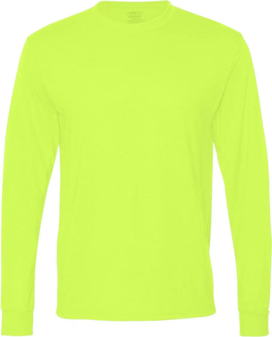 Jerzees 21mlr Dri-power® Performance Long Sleeve T-shirt - Safety Green - s