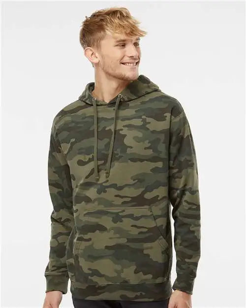 Independent Trading Co. Ss4500 Midweight Hooded Sweatshirt - Forest Camo