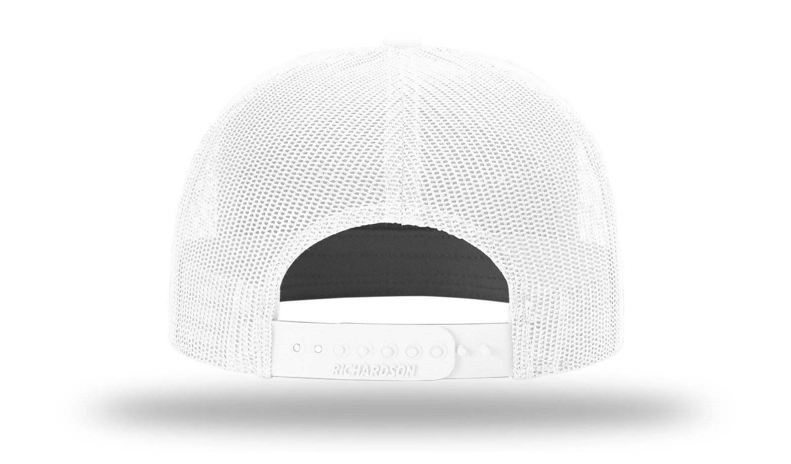 White 7 Panel Trucker