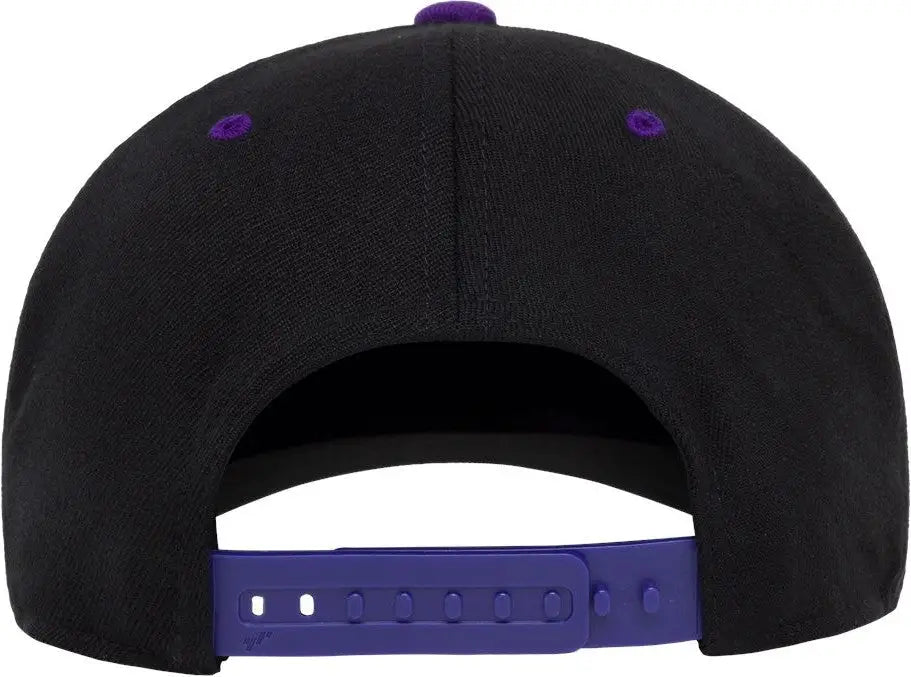 Flexfit 110f 110® Snapback Cap - Black Purple - one Size Fits Most