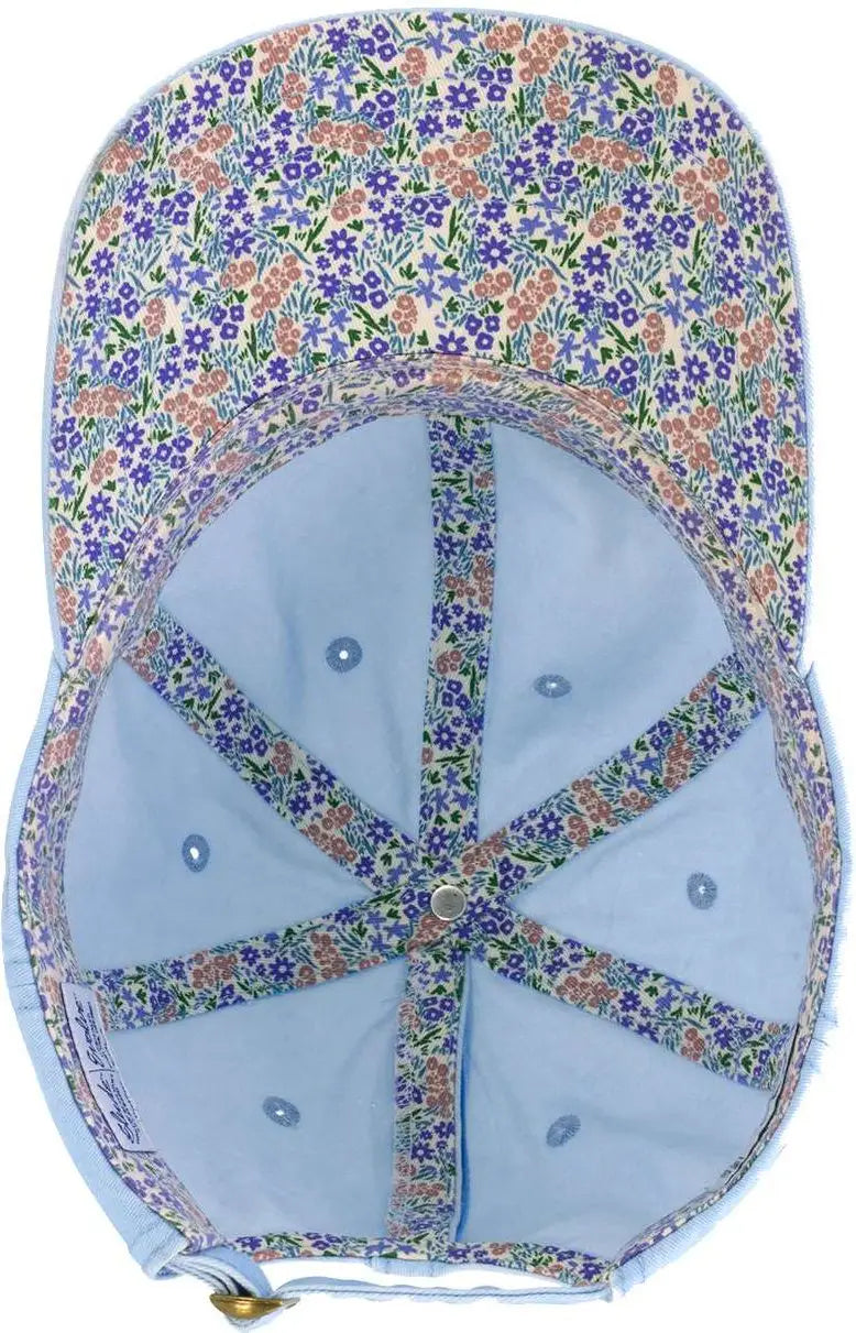 Infinity Her Cassie Women’s Pigment-dyed with Fashion Undervisor Cap - Cashmere Blue Floral - Multi-colored / one Size