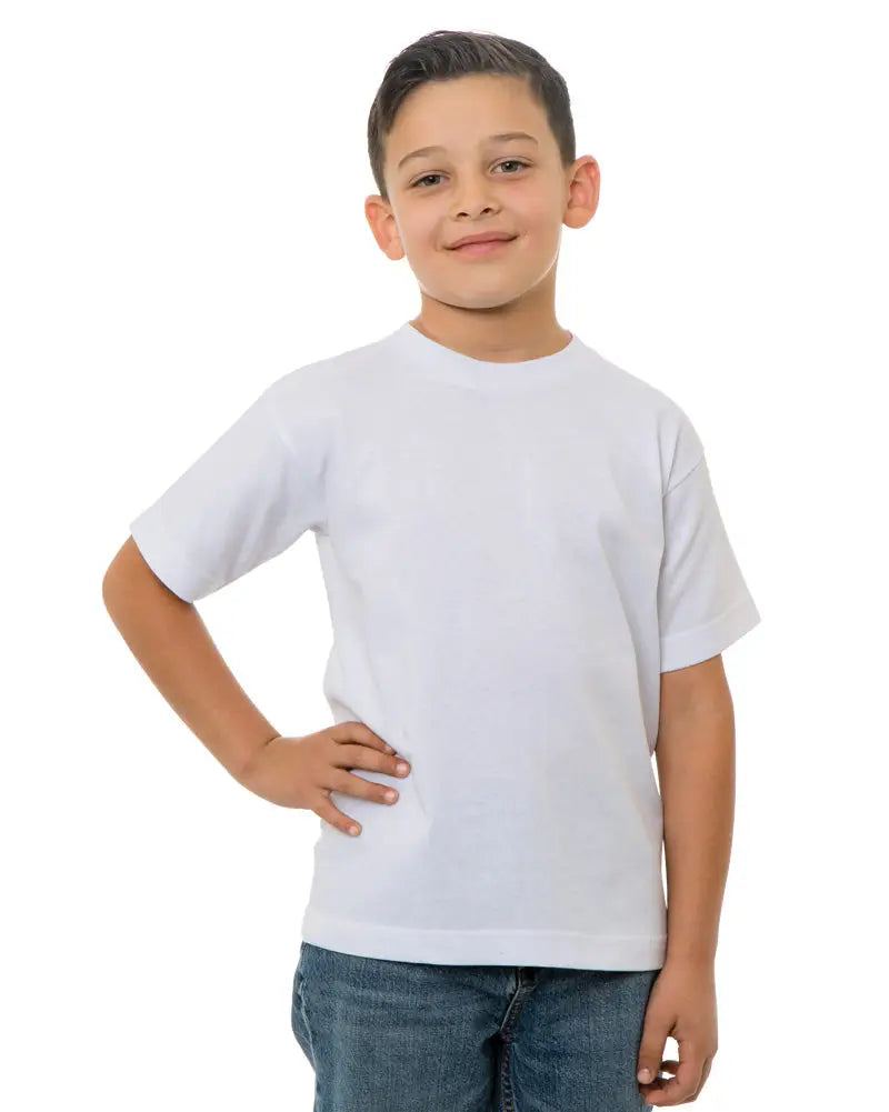 Bayside 4100b Usa-made Youth T-shirt - 4100 - White