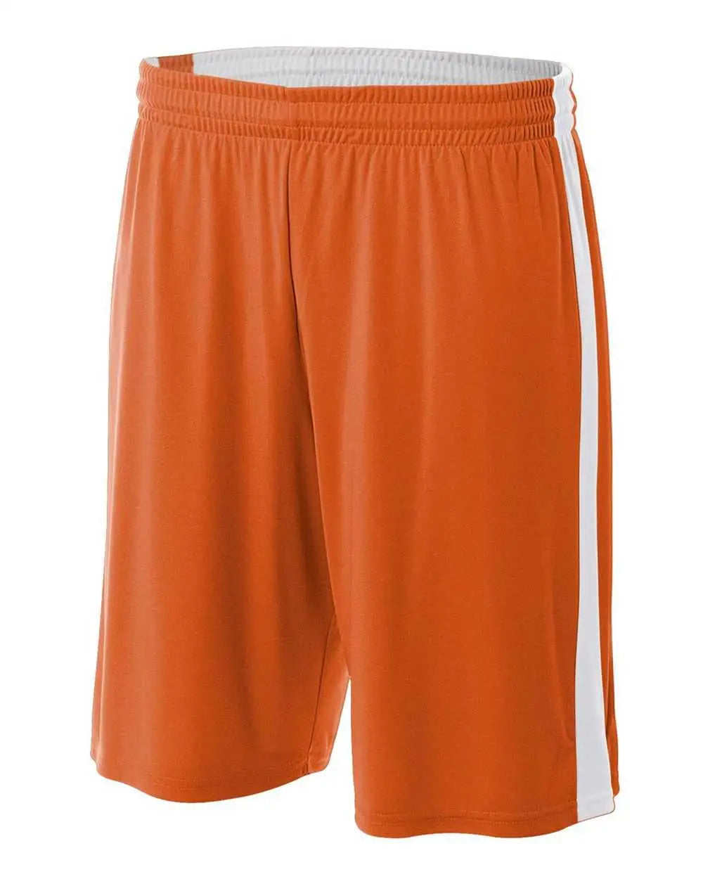 A4 Nb5284 Youth Reversible Moisture Management 8’’ Short - Orange White