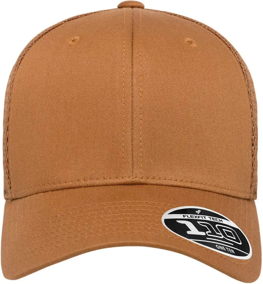 Flexfit 110m 110® Mesh-back Cap - Caramel - Burnt Orange / one Size Fits Most