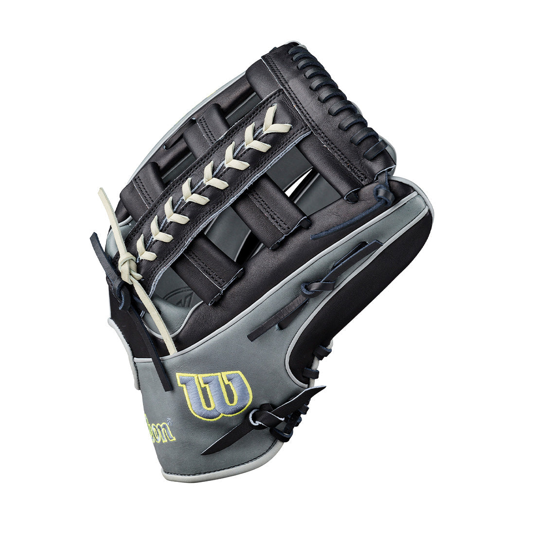 Wilson A2K 1810 12.75" Outfield Glove WBG10802RT1275 - Black Coal - HIT a Double - 3
