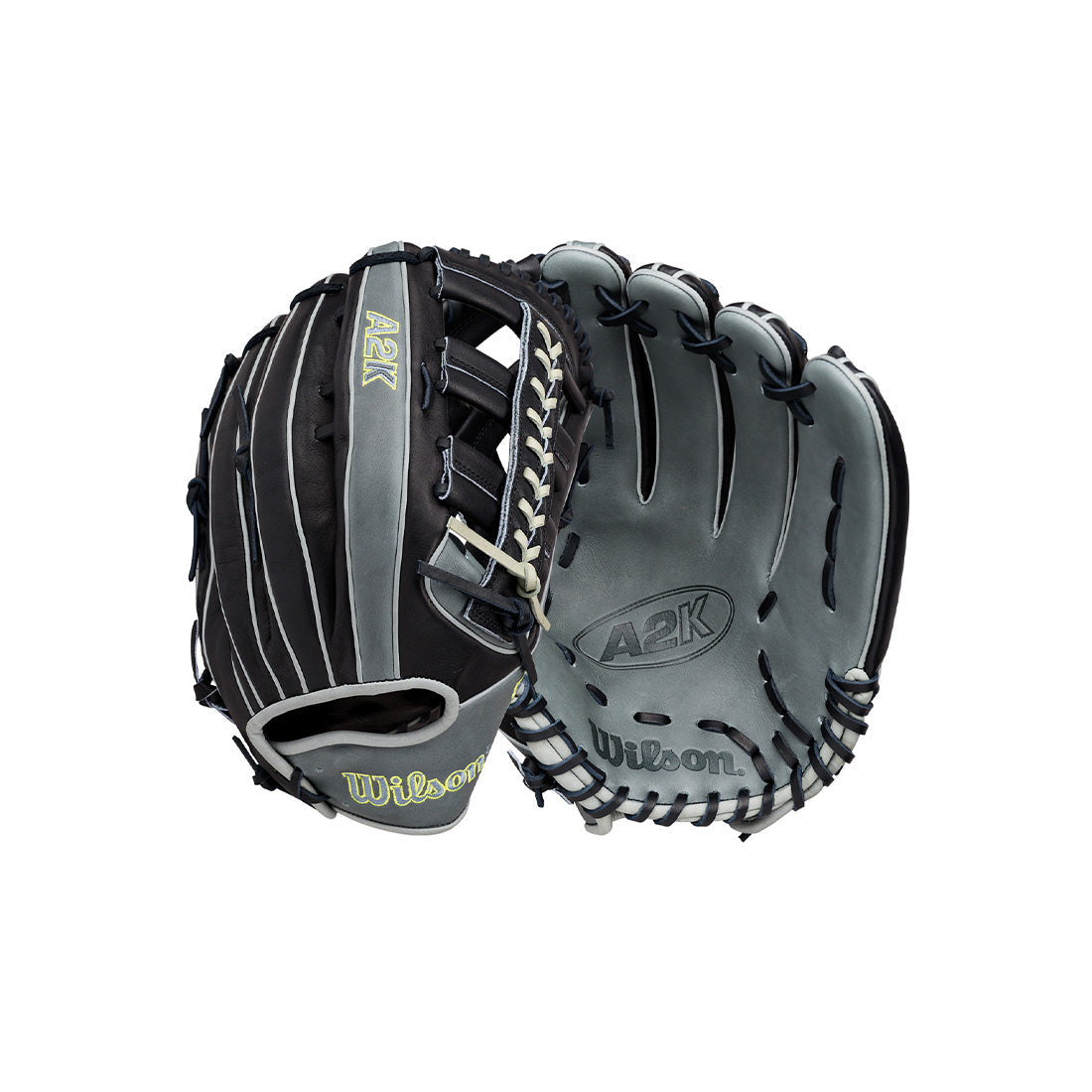Wilson A2K 1810 12.75" Outfield Glove WBG10802RT1275 - Black Coal - HIT a Double - 8