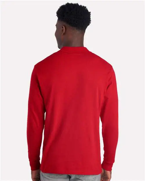 Jerzees 437lr Dri-power® Long Sleeve Polo - True Red - s
