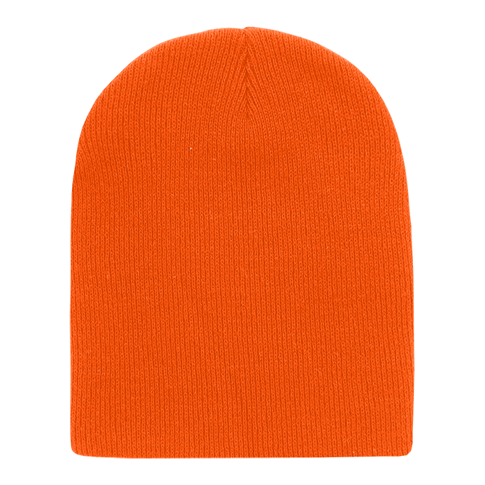 Decky 187 Acrylic Short Beanie - Orange