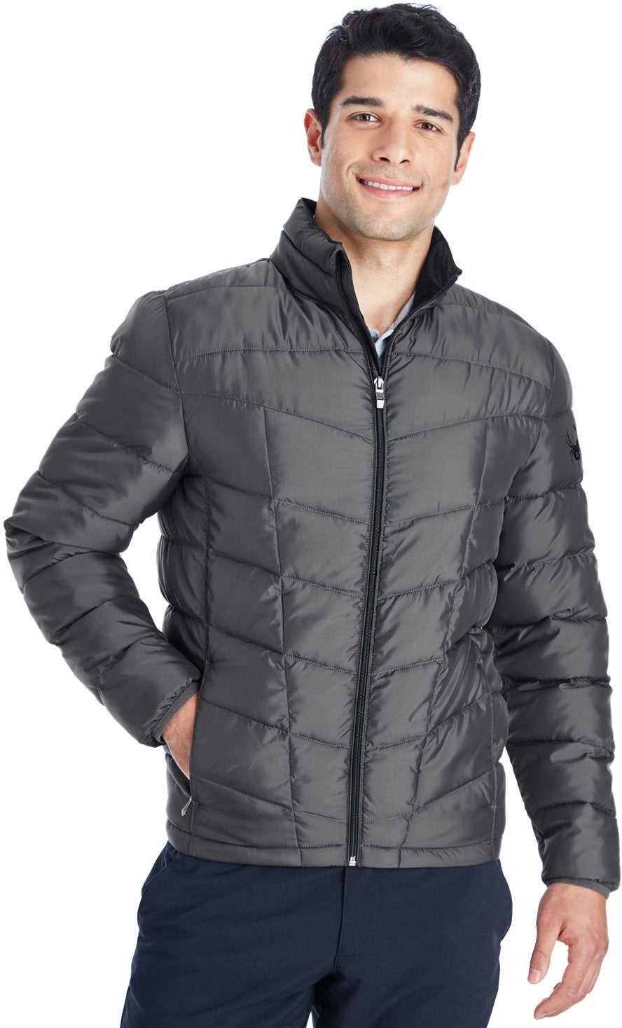 Spyder 187333 Men’s Pelmo Insulated Puffer Jacket - Polar Black