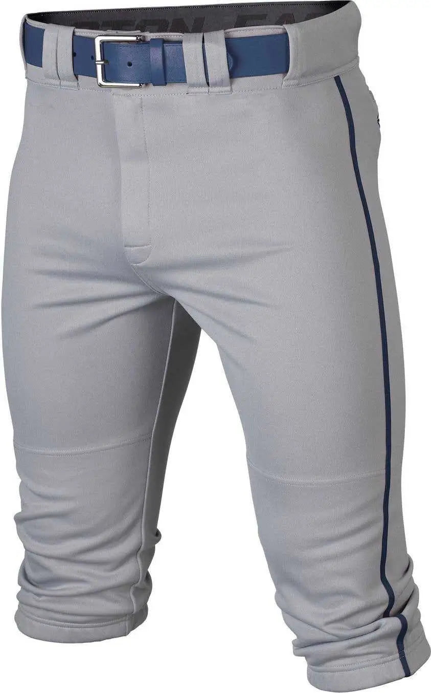 Easton Rival+ Piped Youth Knicker Baseball Pant - Gray Navy
