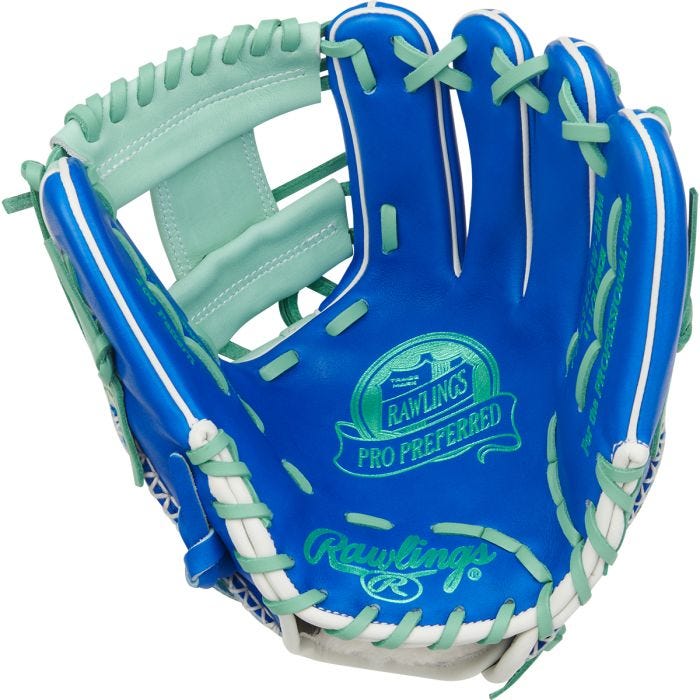 Rawlings Pro Preferred 11.50" Baseball Infield Glove PROS204W-2RM - Blue