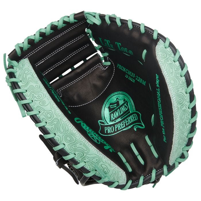 Black Rawlings Pro Preferred 33 in Baseball  Glove, Catcher