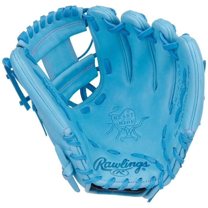 Columbia Blue Rawlings Heart of the Hide 11.5 in Baseball  Glove, Infield
