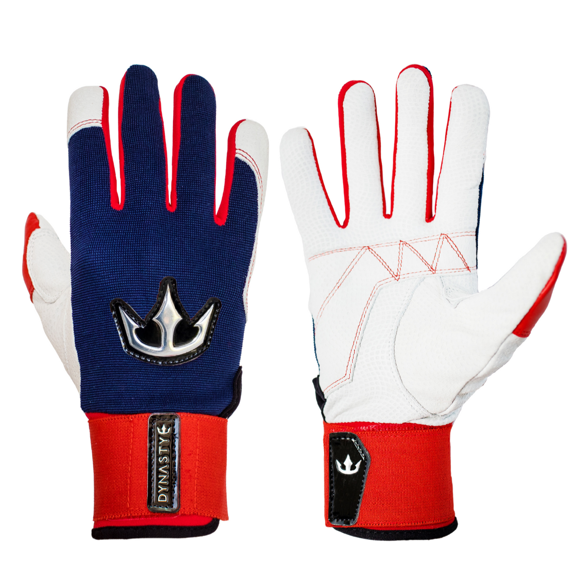 Dynasty Batting Gloves the Bomb Squad Series - Navy/Red