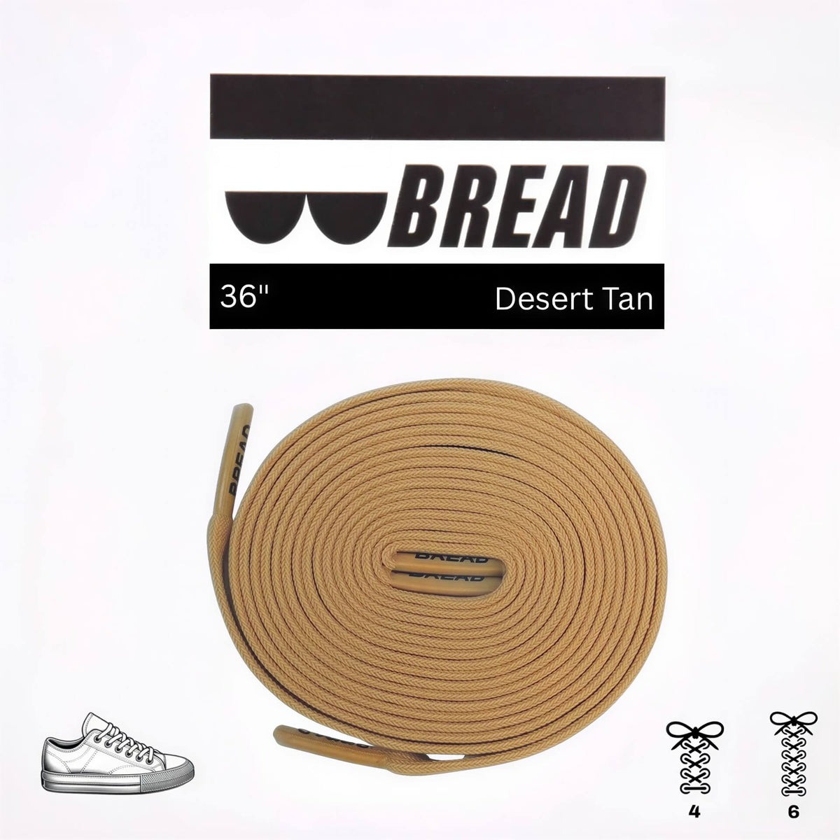 Bread Elastic Shoelace - Desert Tan