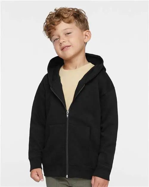 Rabbit Skins 3346 Toddler Full-zip Fleece Hoodie - Black