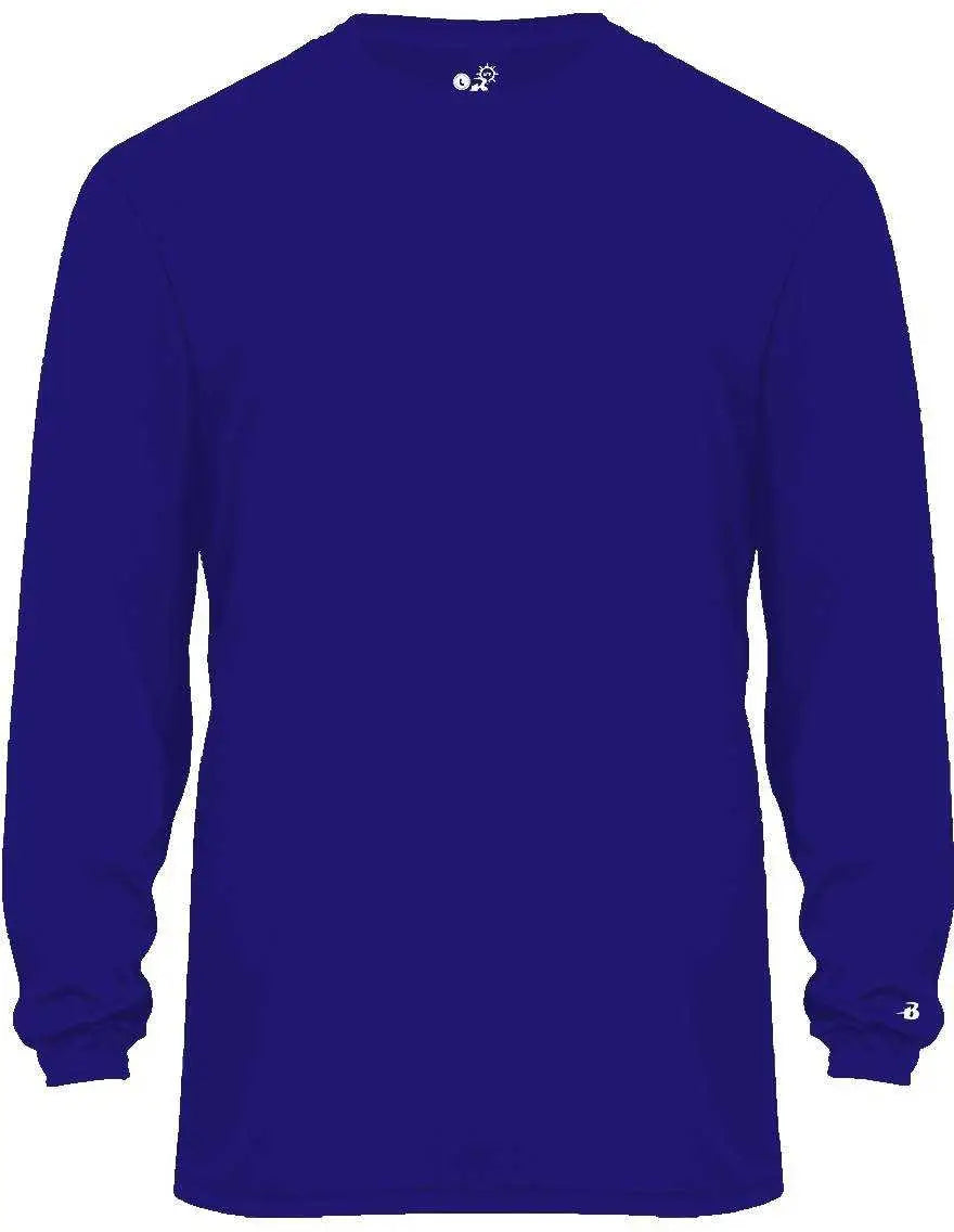 Badger Sport 2004 Ultimate Softlock Youth Long Sleeve Tee - Purple