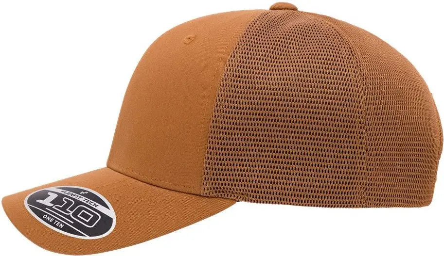 Flexfit 110m 110® Mesh-back Cap - Caramel - Burnt Orange / one Size Fits Most