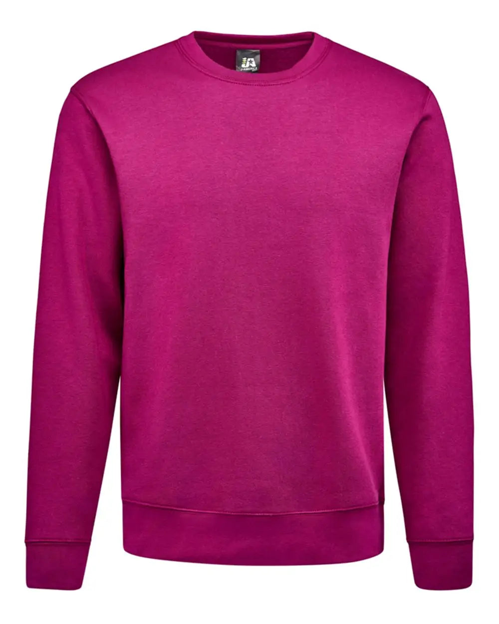 J. America 8721a Btb Fleece Crewneck Sweatshirt - 8721 - Boysenberry - Adult s
