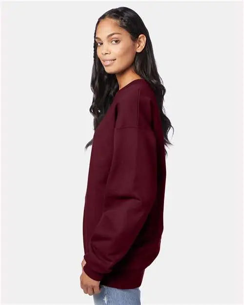 Hanes F260 Ultimate Cotton® Crewneck Sweatshirt - Maroon