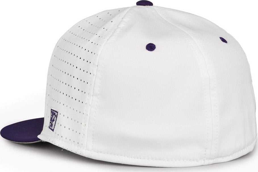 The Game GB998 Perforated GameChanger Cap - White Purple - HIT a Double - 3