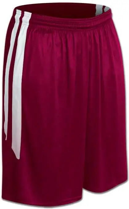 Champro Bbs9w Women’s Muscle Basketball Short - Cardinal White