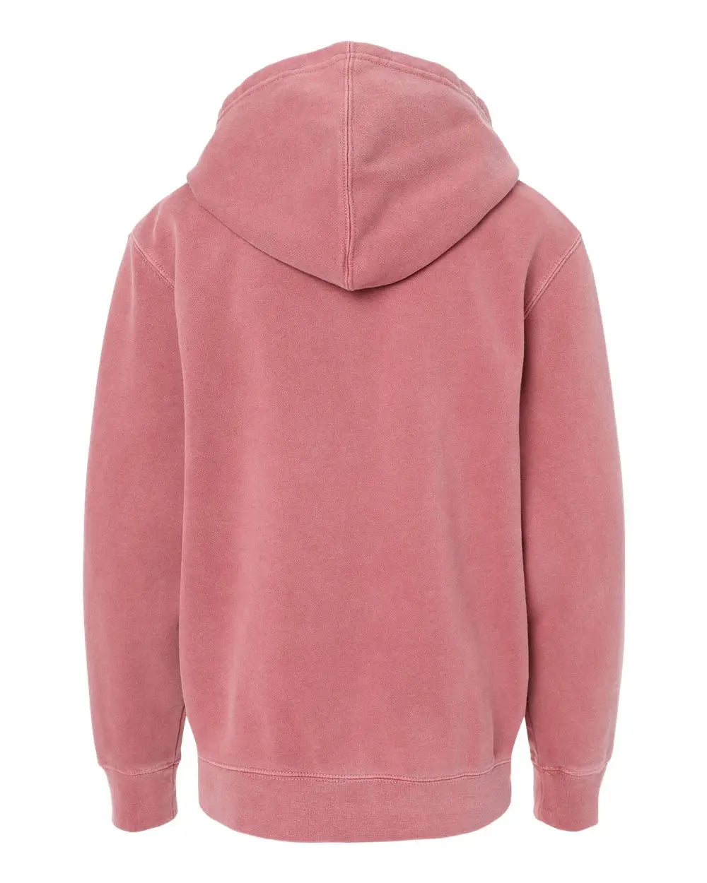 Independent Trading Co. Prm1500y Youth Midweight Pigment-dyed Hooded Sweatshirt - Pigment Maroon - Xs