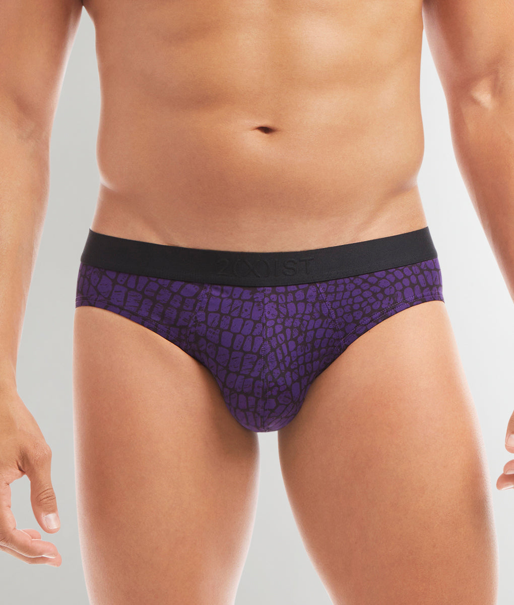 2(x)ist Sliq Brief - Faded Croc / Small