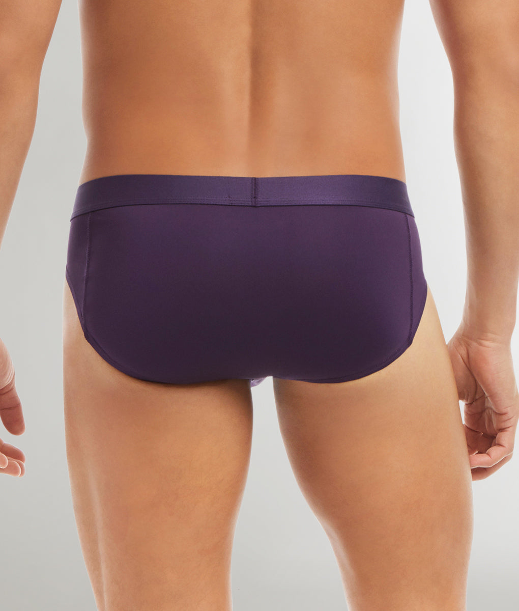 2(x)ist Sliq Brief - Purple Plumeria / Small