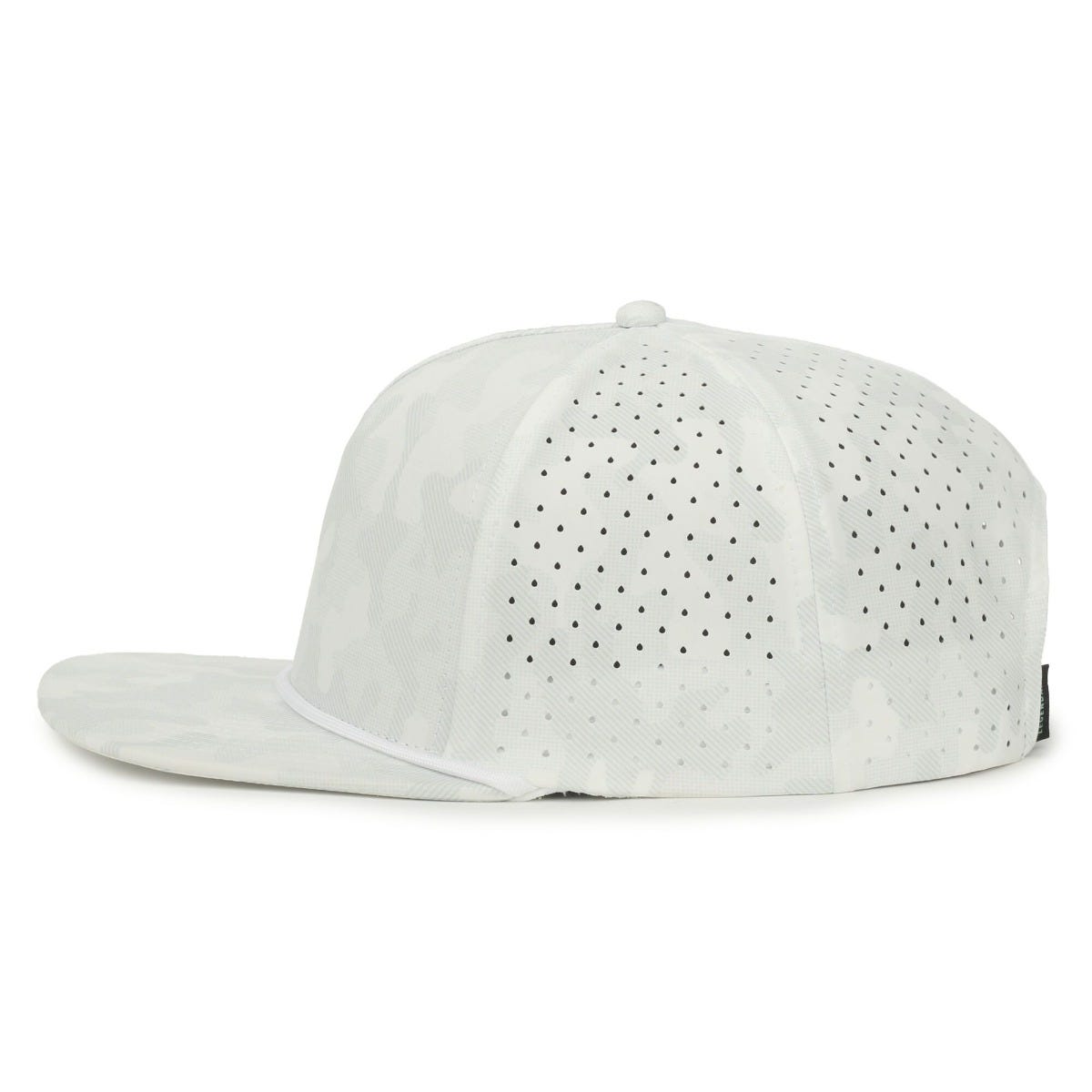 Legendary Headwear ALTURA Perforated Flat Visor Snapback Cap - White Camo