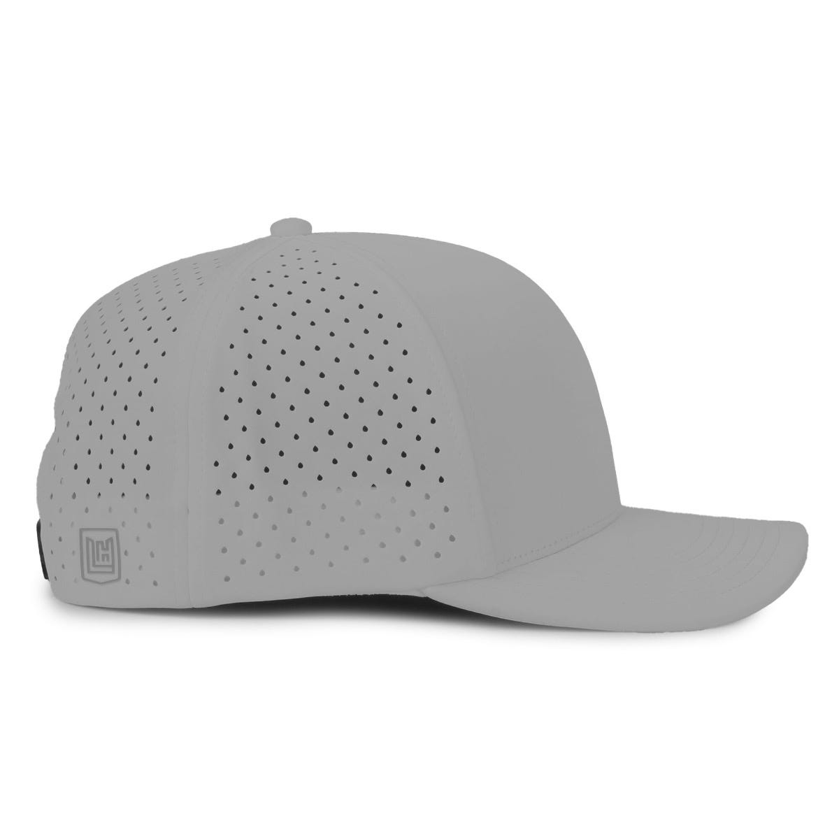 Legendary Headwear ALTURA 6 Perforated Performance Snapback Cap - Light Grey