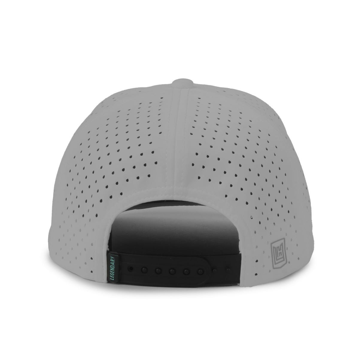 Legendary Headwear ALTURA 6 Perforated Performance Snapback Cap - Light Grey