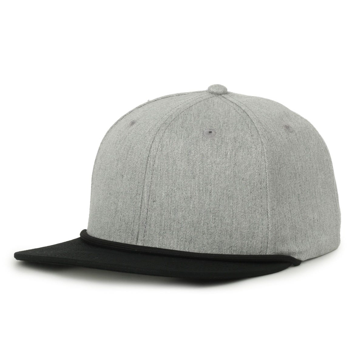 OC Sports AR-300 Anyrope Cotton Solid Back Cap - Heathered Grey/Black
